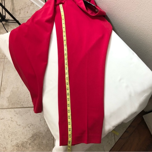 Nine West Waist Band Skinny Leg Crimson Red Versatile Stretch Pants Trousers 14 - Picture 15 of 15